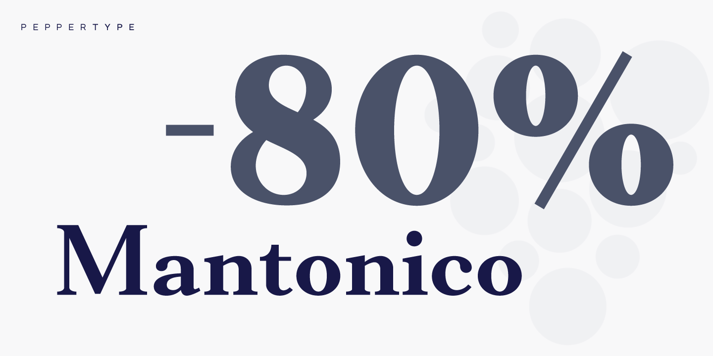 Example font Mantonico #13